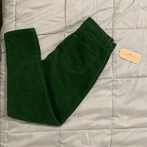 🍁 Copper Key green velvet skinny jeans 🍁